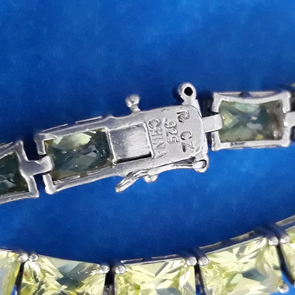 R CZ 925 CHINA STERLING SILVER BRACELET - Picture 8 of 9